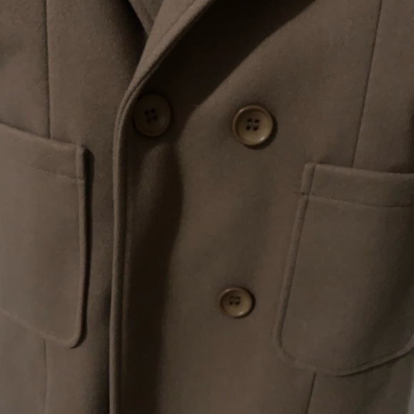 Collared Tan Trench Coat - Picture 11 of 12